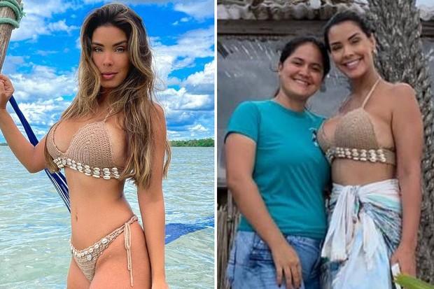 Ivy Moraes é acusada de manipular fotos para ficar com barriga 'reta' e lisinha