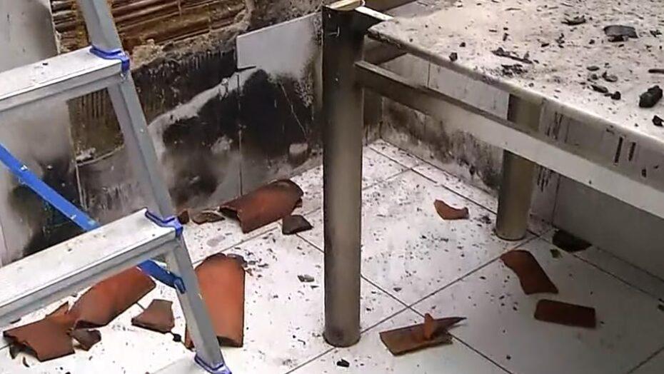 Idoso fica ferido após vazamento de gás e explosão em Parnamirim, na Grande Natal