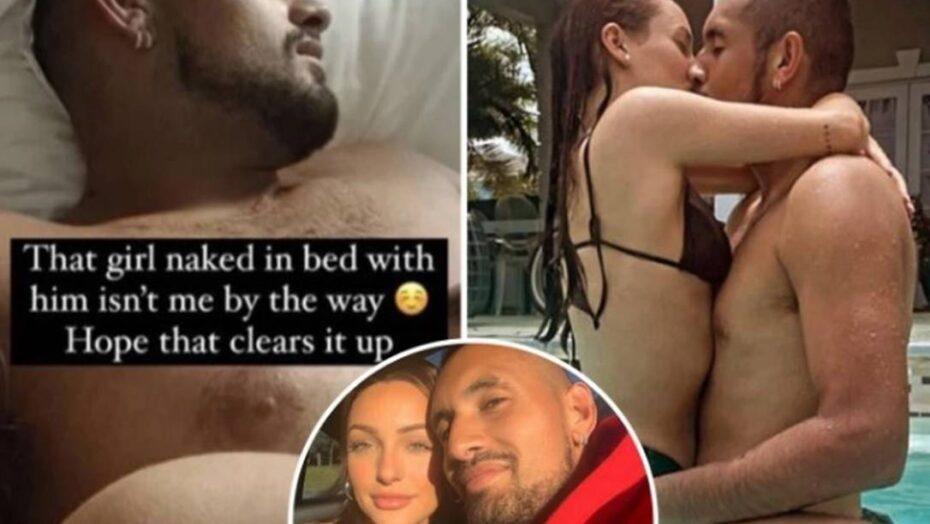 Namorada de ‘bad boy’ do tênis posta foto do atleta na cama com outra ‘mulher nua’