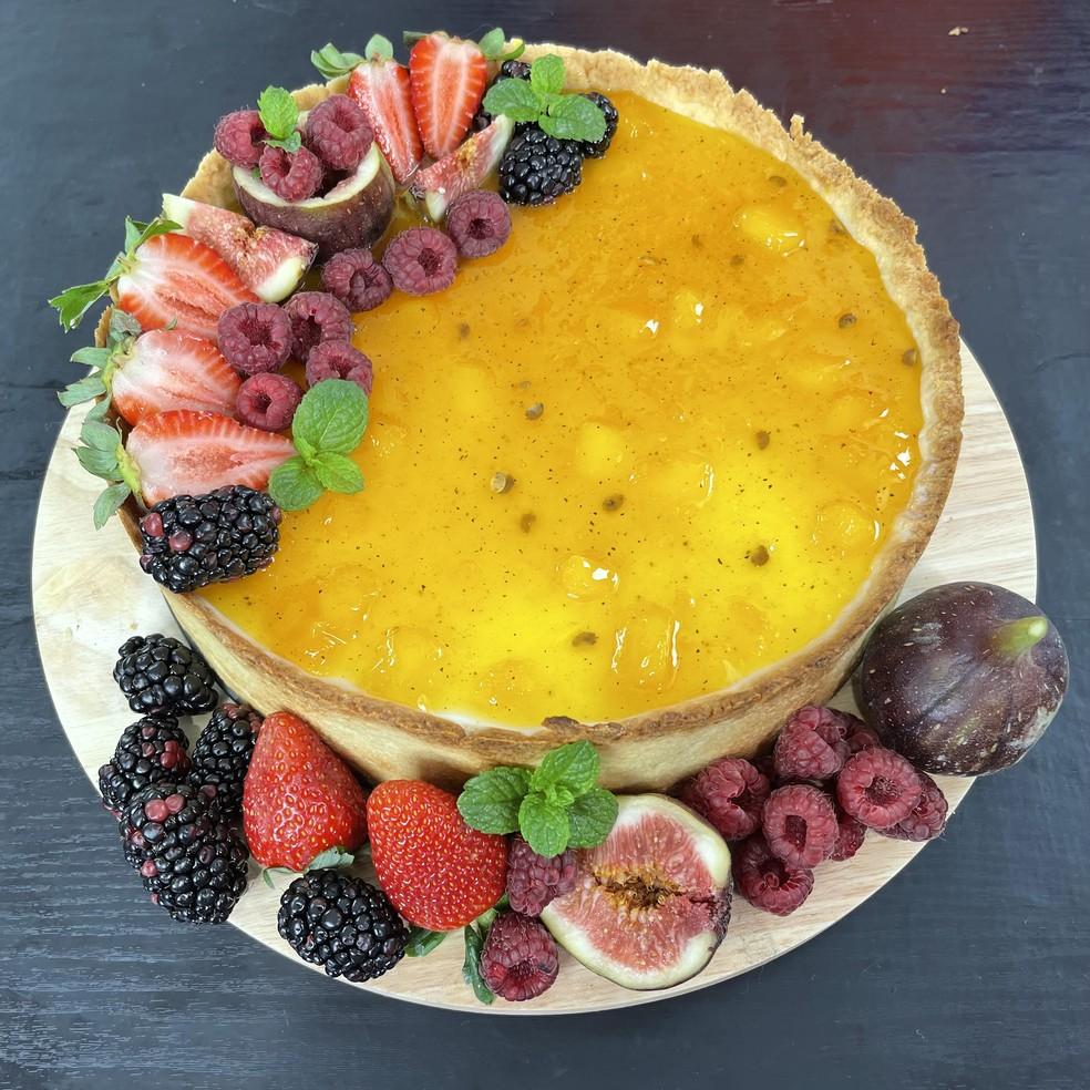 Torta de maracujá do Downlícia