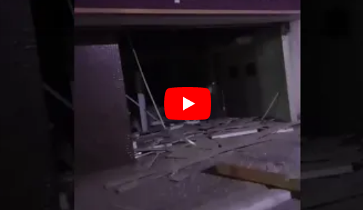 VÍDEO: Criminosos explodem caixas eletrônicos de banco e atiram contra companhia da PM em Ceará-Mirim