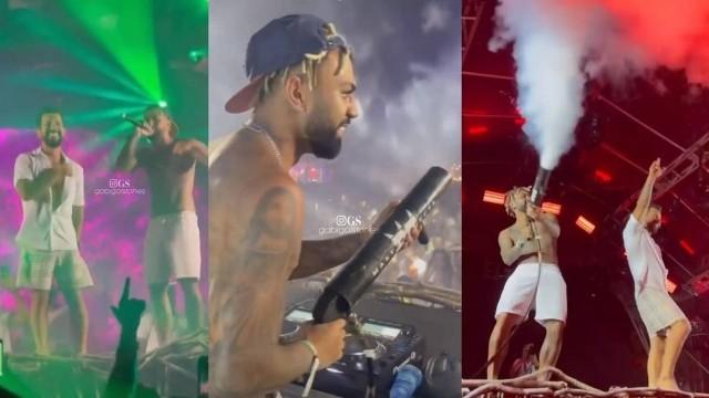 GABIGOL CANTA, DANÇA E TIRA A CAMISA NO PALCO COM DENNIS DJ EM BARRA GRANDE: VÍDEOS