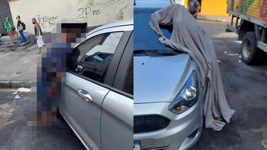 Homem morre em pé, encostado em carro, e cena assusta moradores no litoral