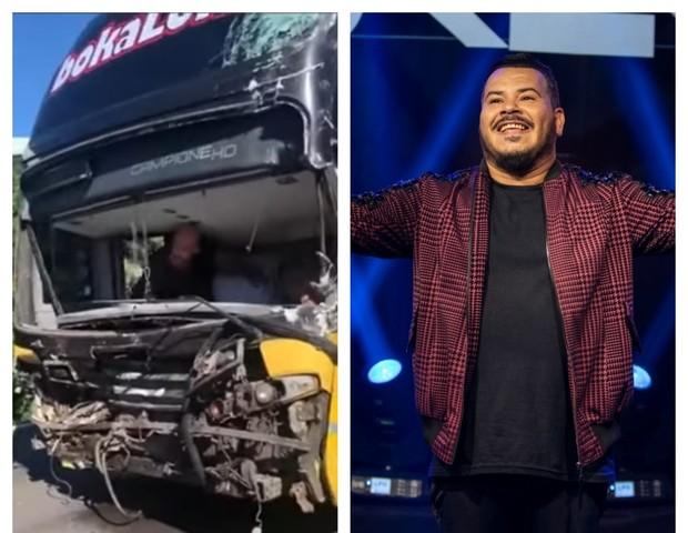 Ônibus de grupo Bokaloka se envolve em acidente em rodovia no Sul com vítimas