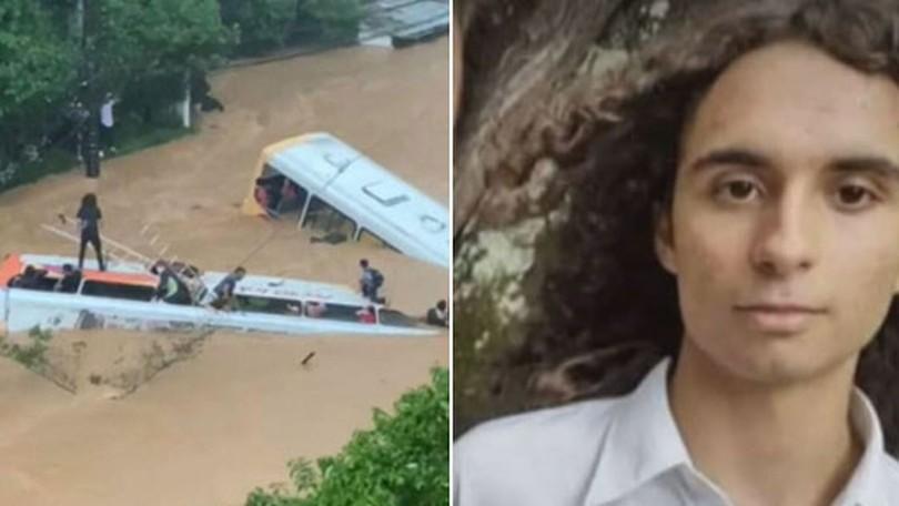 Família reconhece rapaz em imagem de passageiros em ônibus em rio de Petrópolis