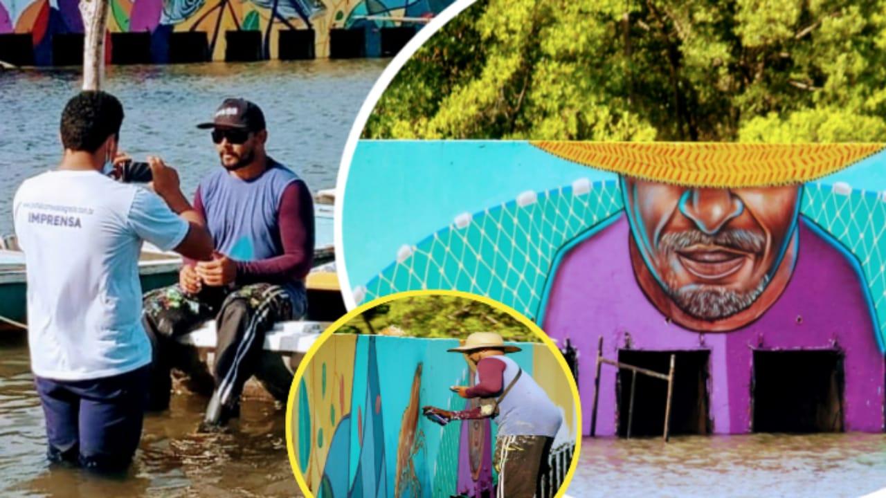 ARTE DE GRAFITE DESTACA PONTO TURÍSTICO GEORGINENSE
