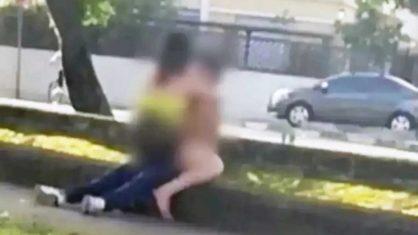 Casal gera revolta e quase apanha ao ser flagrado tendo relações durante o dia em avenida de SP