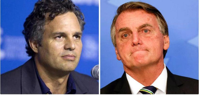 Bolsonaro bate boca com Ruffalo, o “Hulk”, e o chama de 