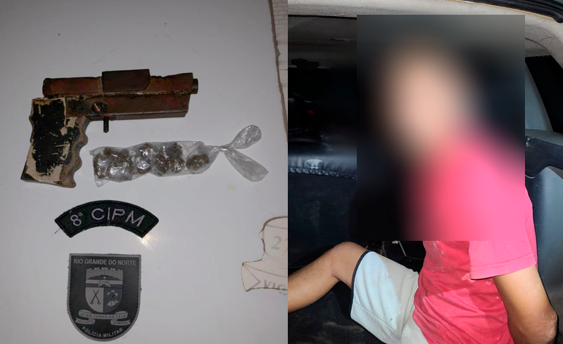 POLÍCIA MILITAR PRENDE HOMEM E APREENDE ARMA E DROGA EM MONTE ALEGRE