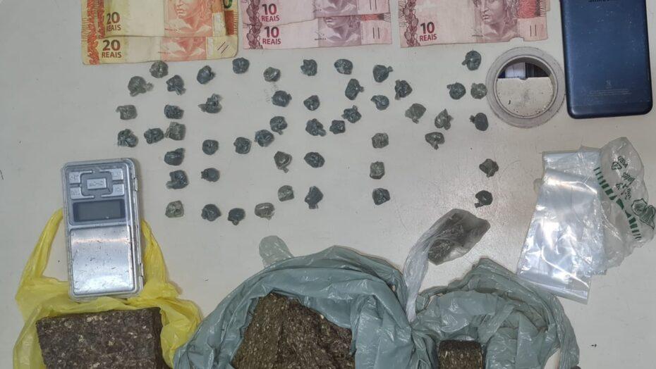 Casal suspeito de tráfico de drogas é preso no bairro Nossa Senhora da Apresentação