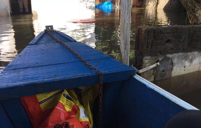Defesa Civil e Bombeiros montam operação de resgate a ribeirinhos ilhados após aumento de nível de rio na Grande Natal