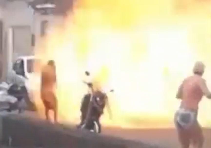 Vídeo: vazamento de gás causa explosão e deixa feridos no Nordeste