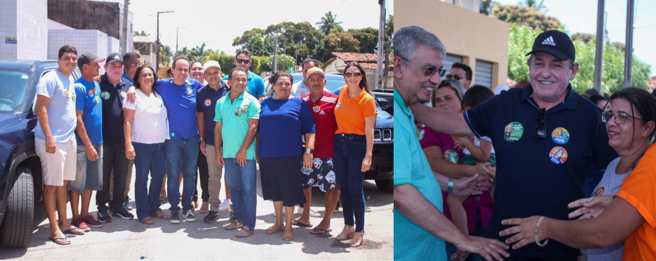 AO LADO DE LIDERANÇAS E APOIADORES, PREFEITO ANTÔNIO FREIRE RECEBE SEUS CANDIDATOS EM ADESIVAÇO EM CARNAÚBA