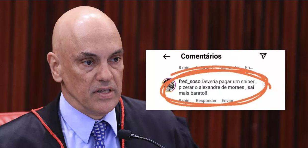Bolsonarista ameaça matar Alexandre de Moraes: 