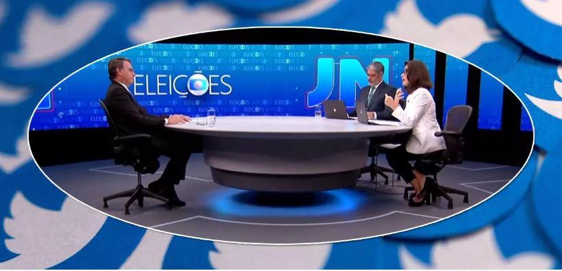 Entrevista de Bolsonaro ao JN gerou 65% de reações negativas e impactou 9 milhões de pessoas