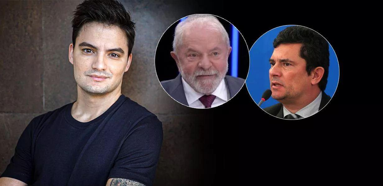 Felipe Neto responde a Moro, que atacou Lula: 'sua imagem está na lama'