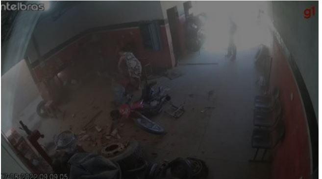 Homem desmaia após pneu explodir em borracharia no Nordeste