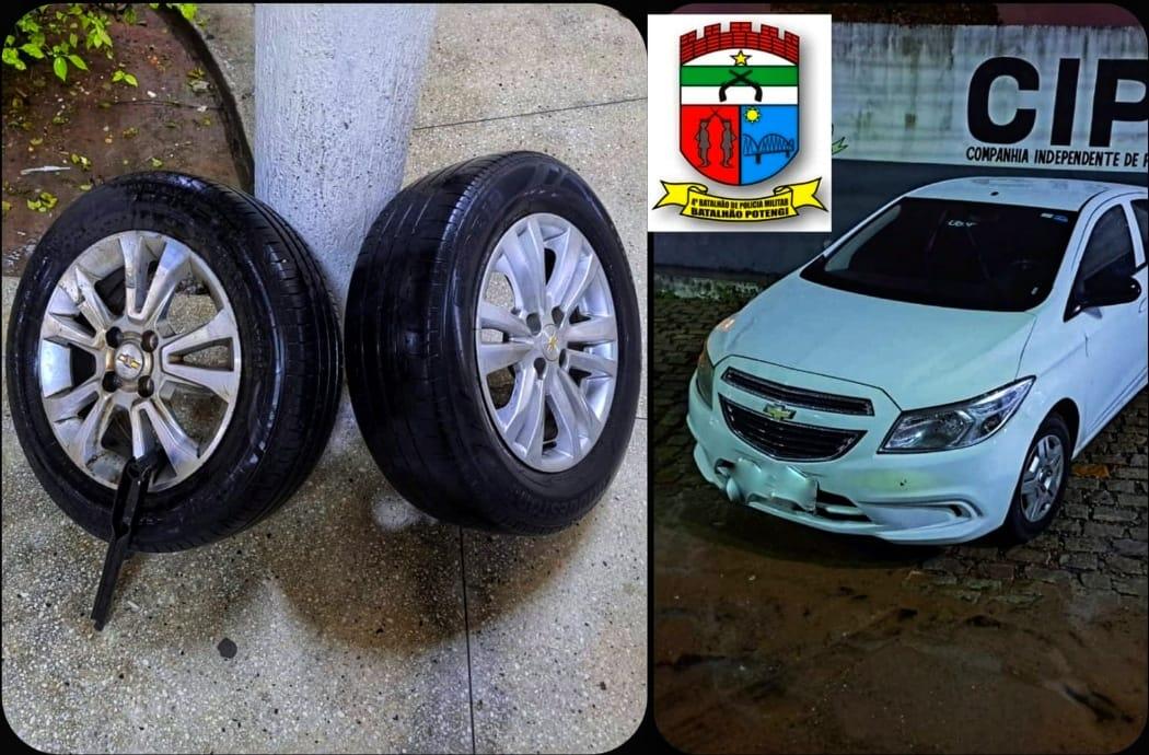 Homem é preso com pneus furtados na Zona Norte de Natal