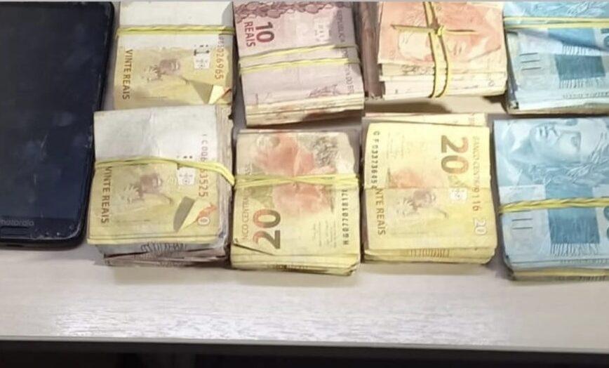 Homem é preso com R$14 mil após tentar fugir da PM