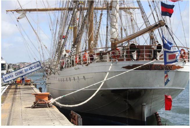 Marinha abre visitação ao navio-veleiro Cisne Branco nesta sexta (19) em Natal