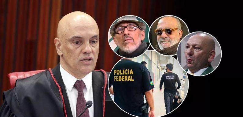 Por determinação de Moraes, PF faz busca e apreensão em endereços ligados a empresários golpistas