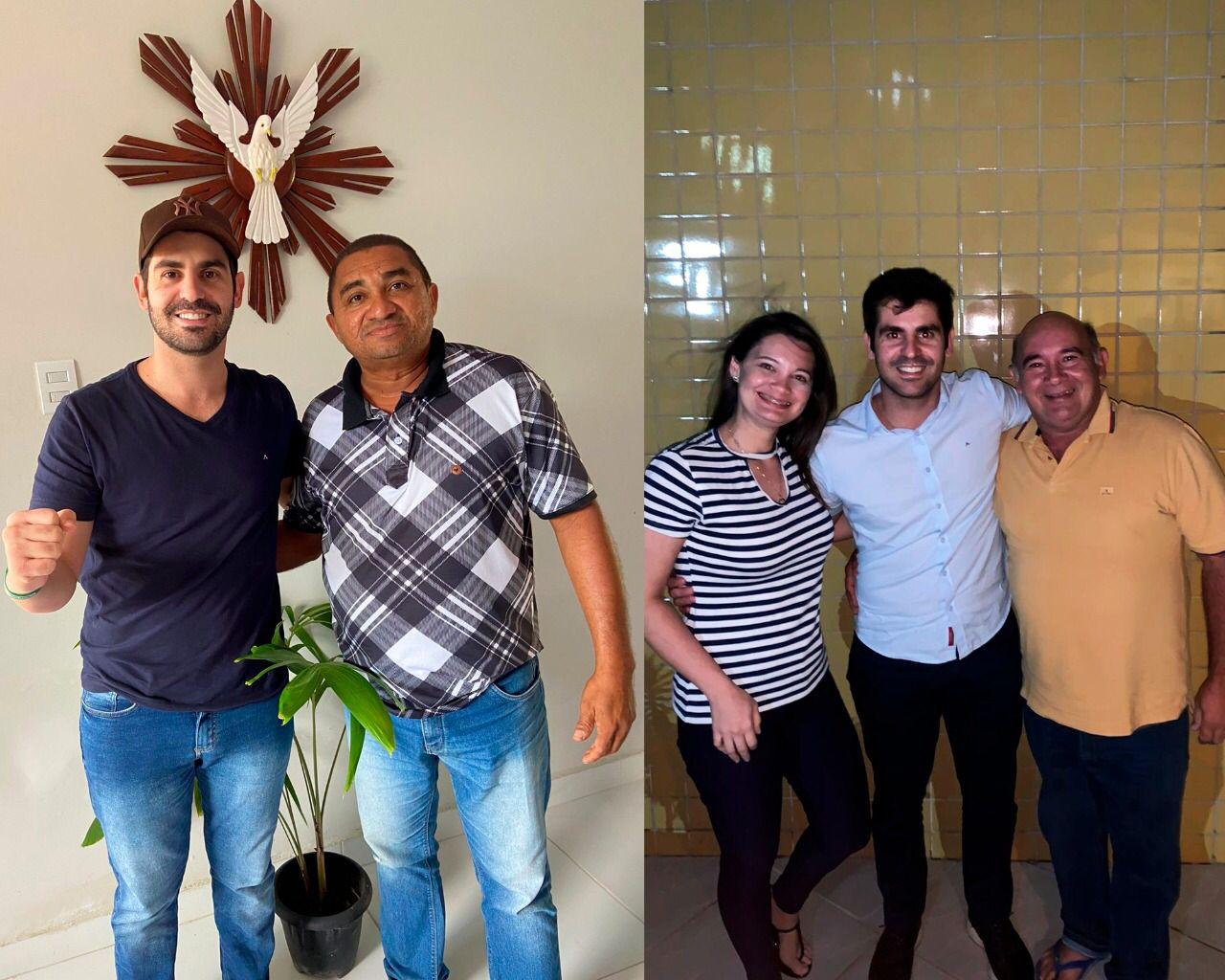 PRÉ-CANDIDATO A DEPUTADO ESTADUAL, ROBSON CARVALHO RECEBE APOIO DOS VICE-PREFEITOS DE ELÓI DE SOUZA E BOM JESUS