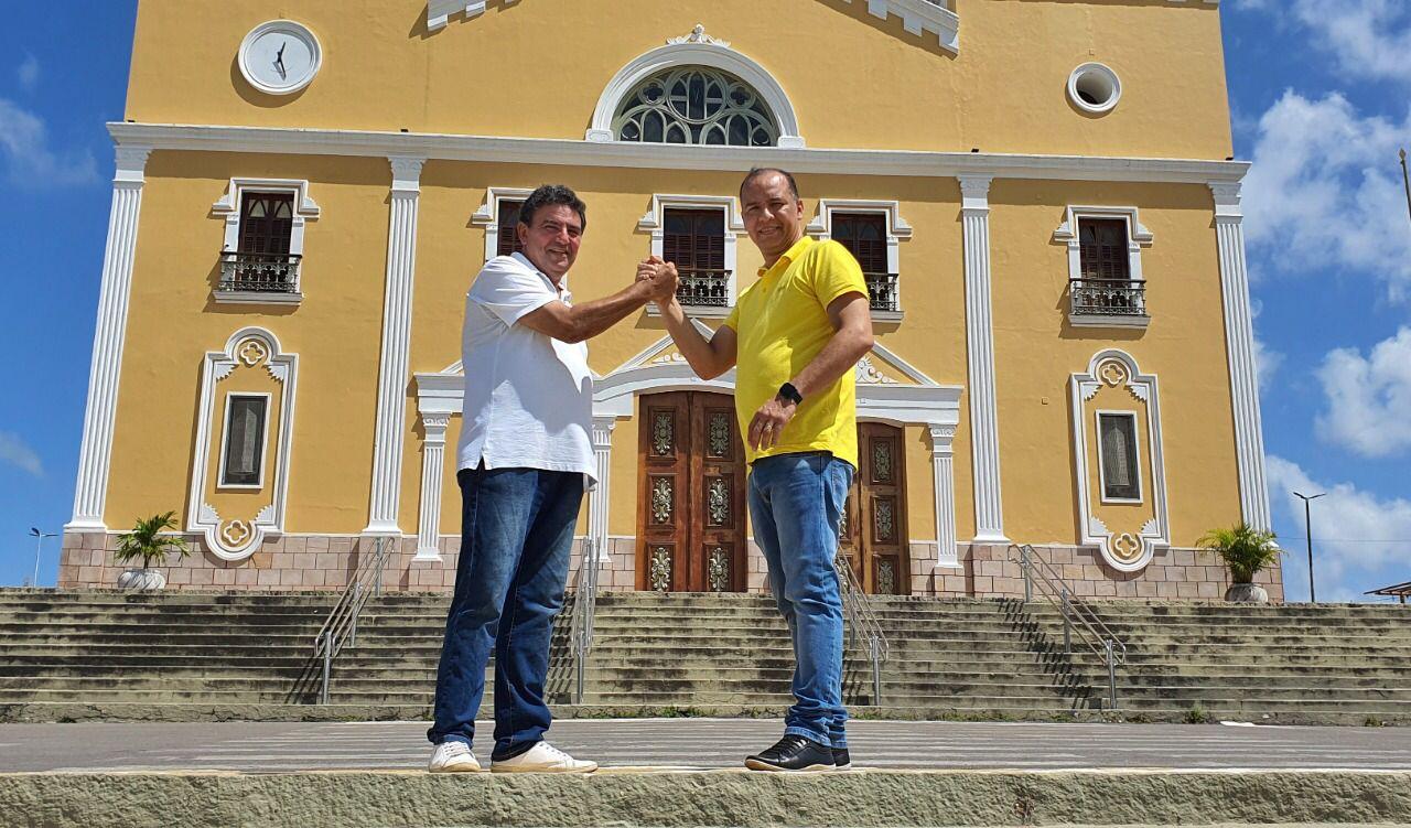 Taveira Júnior recebe apoio do grupo do vice-prefeito de Ceará-Mirim, Marcílio Dantas