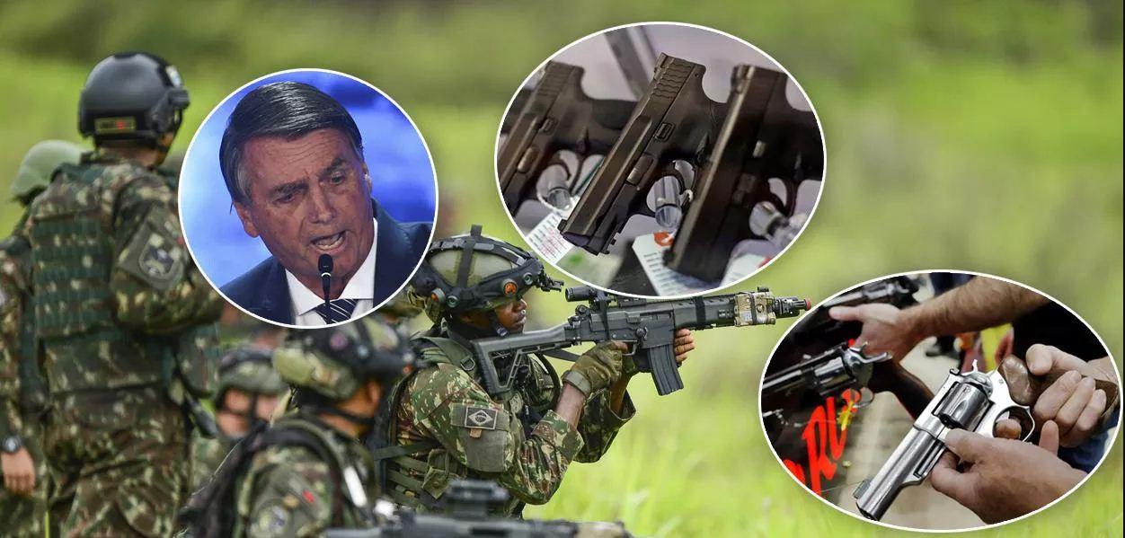 Armas liberadas por Bolsonaro estão sendo usadas por traficantes de drogas e pelo crime organizado