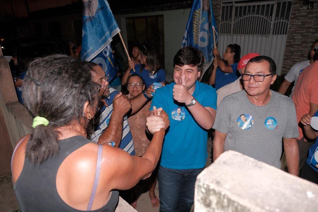 CANDIDATO A DEPUTADO FEDERAL VICTOR HUGO CUMPRE AGENDA EM GEORGINO AVELINO
