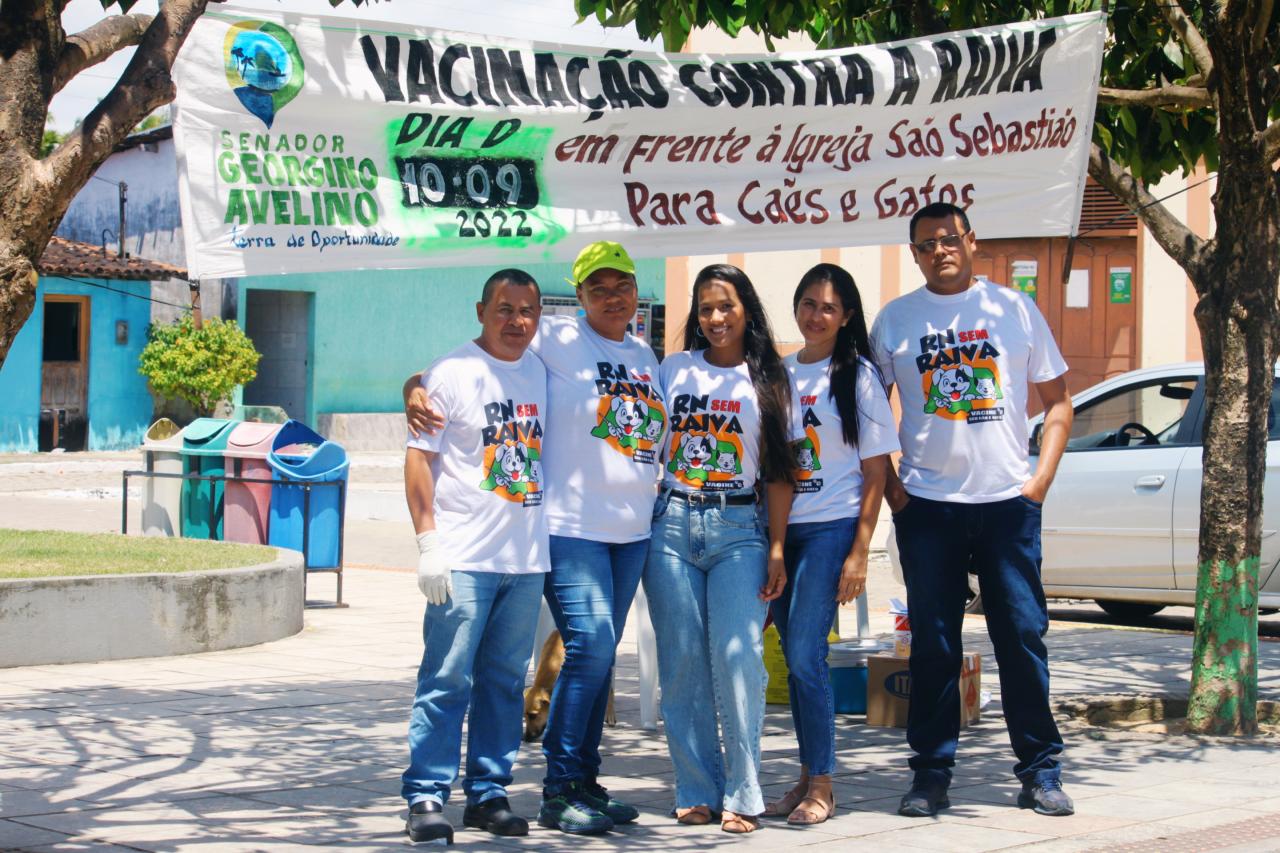 DIA D DE VACINAÇÃO ANTIRRÁBICA É REALIZADA EM SENADOR GEORGINO AVELINO