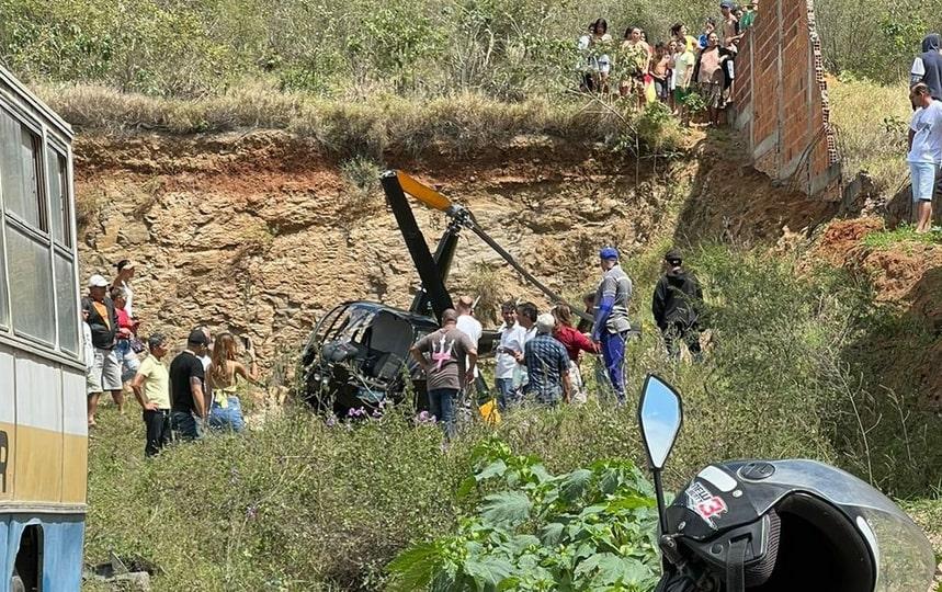 Helicóptero com deputado federal cai no Nordeste