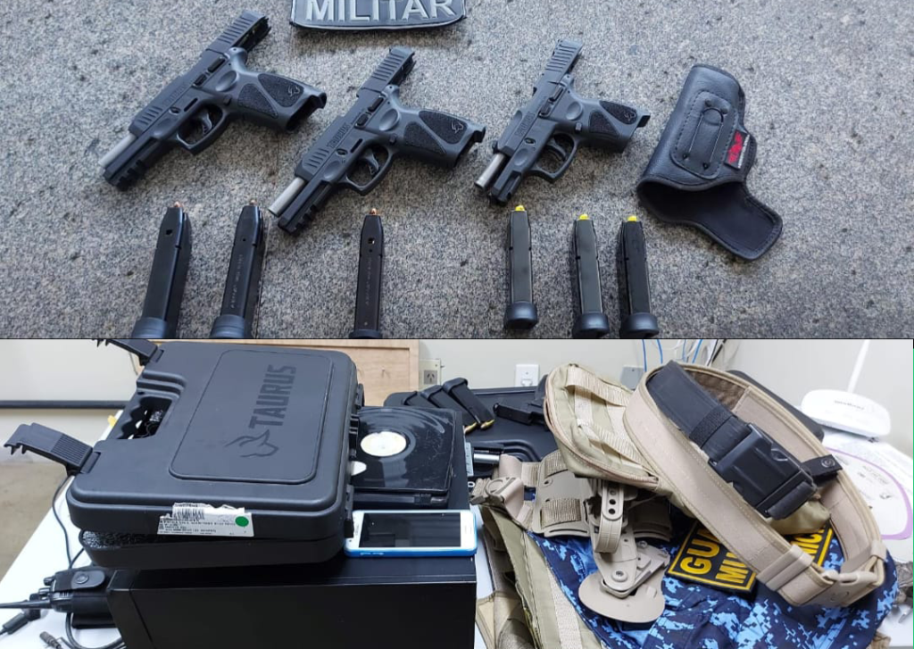 POLÍCIA MILITAR CAPTURA HOMEM COM MANDADO DE PRISÃO EM ABERTO E APREENDE PISTOLAS EM SÃO JOSÉ DE MIPIBU