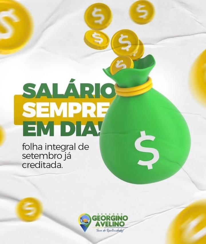 PREFEITURA DE GEORGINO AVELINO ANTECIPA PAGAMENTO DOS SERVIDORES MUNICIPAIS