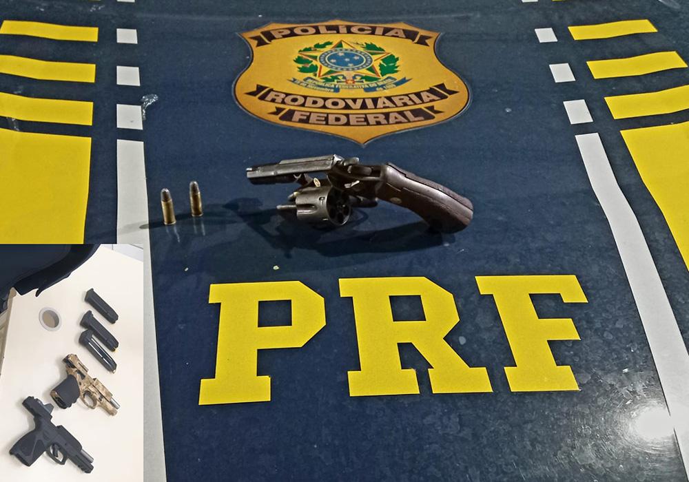 PRF APREENDE ARMAS DE FOGO EM SÃO JOSÉ DE MIPIBU E SÃO GONÇALO DO AMARANTE