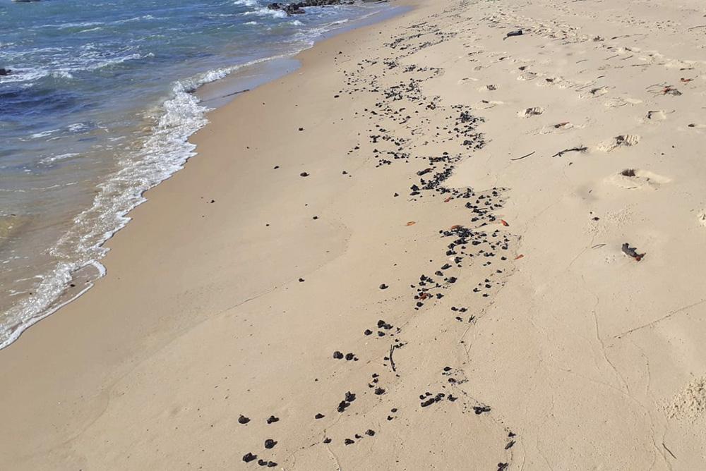 VESTÍGIOS DE ÓLEO VOLTAM A APARECER EM PRAIAS DE NÍSIA FLORESTA