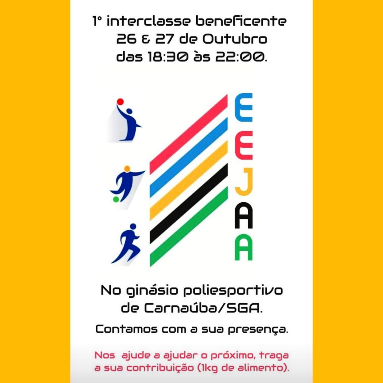 1° INTERCLASSE BENEFICENTE INICIA NESTA QUARTA (26) EM CARNAÚBA
