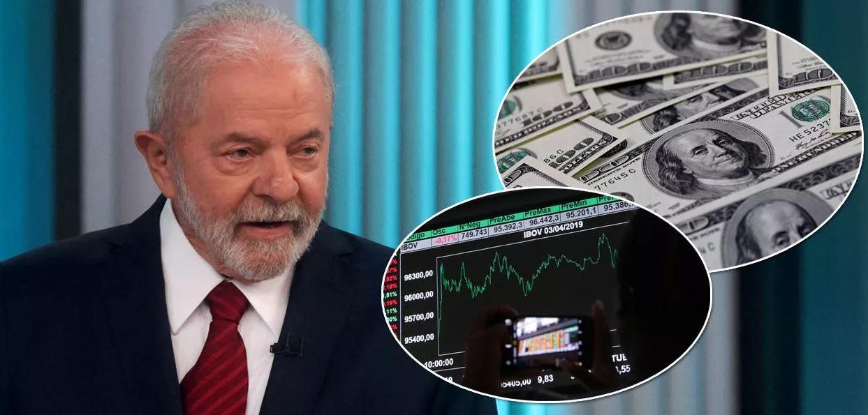 Dólar derrete e bolsa dispara com vitória de Lula