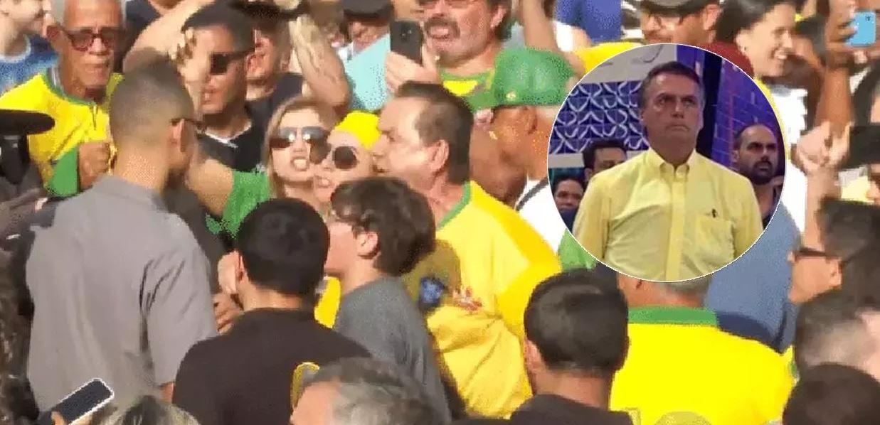 Funcionários da TV Aparecida e homem com camisa vermelha são atacados por bolsonaristas dentro da basílica (vídeo)