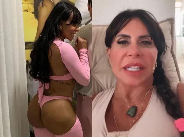 Gretchen rebate críticas por deixar bumbum à mostra em look