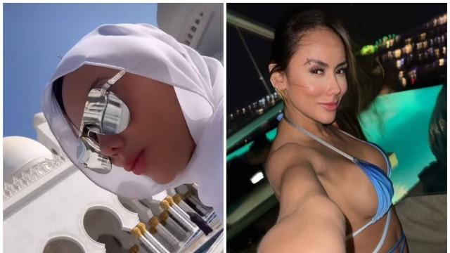 MULHER DE VIDAL, DO FLAMENGO, MUSA FITNESS VAI DO VÉU AO BIQUÍNI DURANTE VIAGEM A DUBAI EM HOTEL COM DIÁRIAS ATÉ R$ 14 MIL