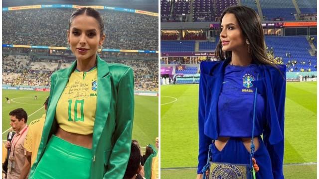 AFFAIR DE NEYMAR, JÉSSICA TURINI VAI AO JOGO DO BRASIL COM CAMISA AUTOGRAFADA PELO CRAQUE: 'COM CARINHO E AMOR'