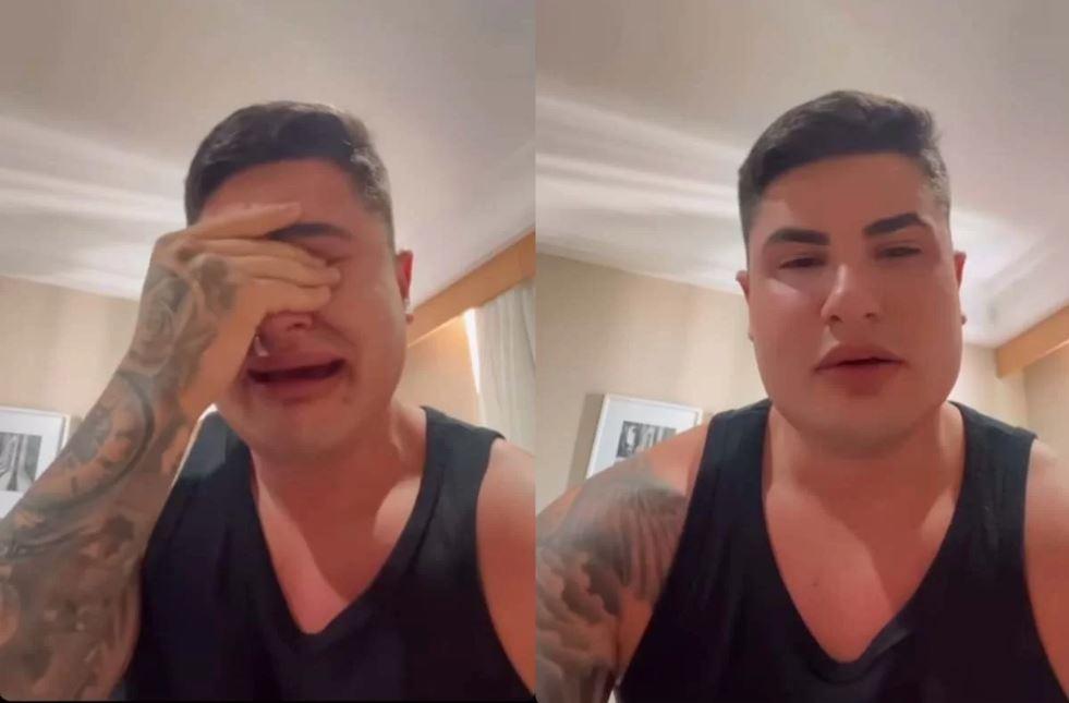 Aos prantos, ex-marido de Jojo se pronuncia: “Nunca ameacei”