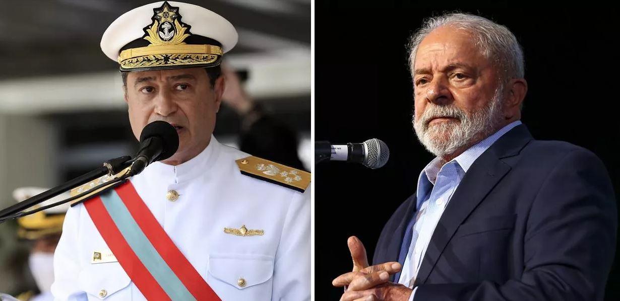 Insubordinado, comandante da Marinha prepara transmissão do cargo sem continência a Lula e com 
