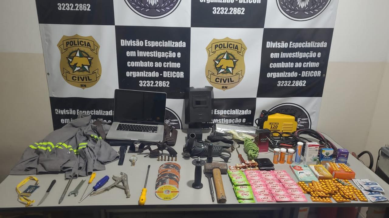 Integrantes de organização criminosa  especializada em furtos a cofres particulares de empresas são presos em Parnamirim