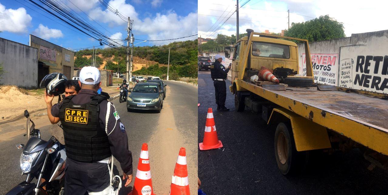 LEI SECA/ CPRE: VÉSPERA NATALINA É MARCADA PELA AUTUAÇÃO DE CONDUTORES ALCOOLIZADOS NA ZONA OESTE DE NATAL