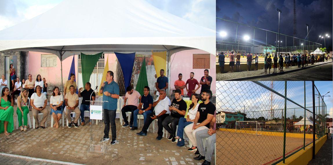 PREFEITO ANTÔNIO FREIRE INAUGURA NOVO COMPLEXO ESPORTIVO DE SENADOR GEORGINO AVELINO