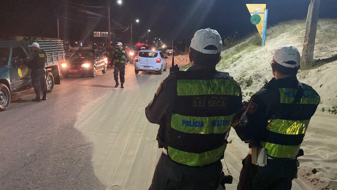 LEI SECA/CPRE APREENDE MAIS UMA ARMA DE FOGO E REALIZA PRISÕES POR EMBRIAGUEZ AO VOLANTE NO LITORAL NORTE