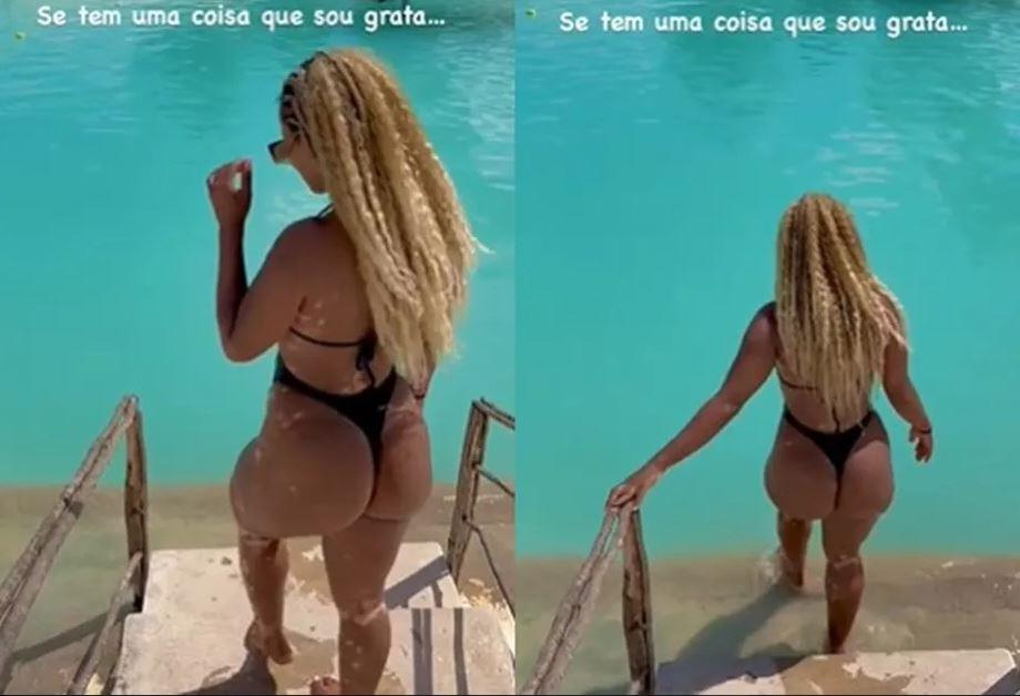 Natália Deodato faz inveja com mergulho durante viagem pelo Ceará