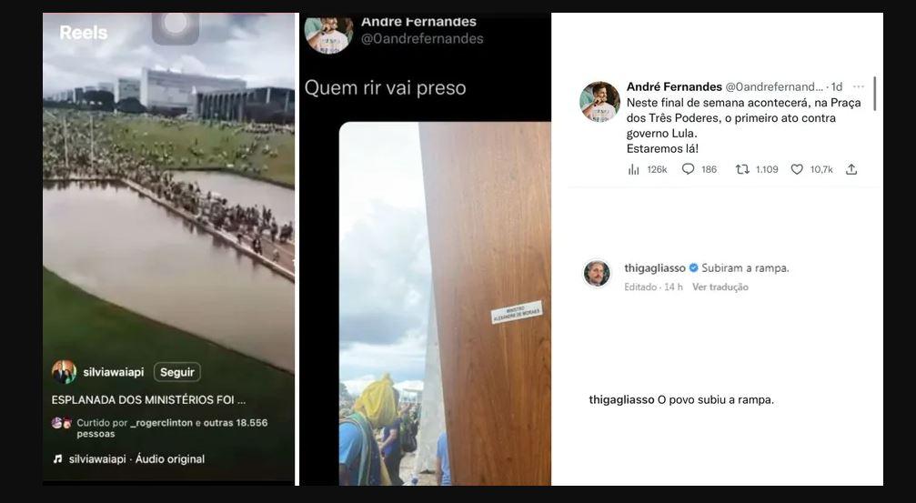 Parlamentares bolsonaristas apagam posts de apoio aos atos terroristas em Brasília