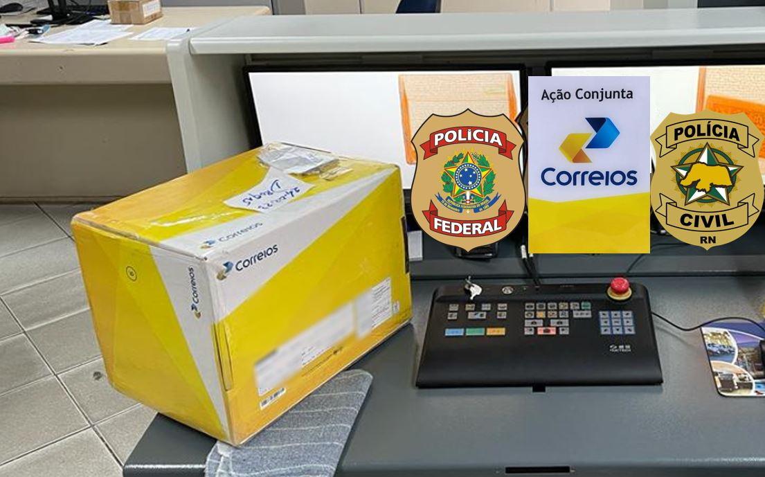 Cães farejadores encontram maconha escondida em encomenda nos Correios em Natal